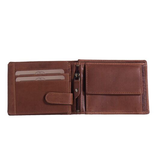 The Chesterfield Brand Pánská kožená peněženka RFID Marion C08.040431 koňak vnitřní uspořádání