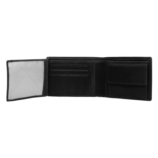 Pánská kožená peněženka RFID The Chesterfield Brand Timo C08.017300 černá otevřená