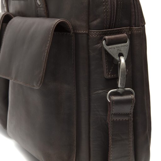 The Chesterfield Brand Pánská kožená taška na notebook 15,6" C40.106701 Newport hnědá