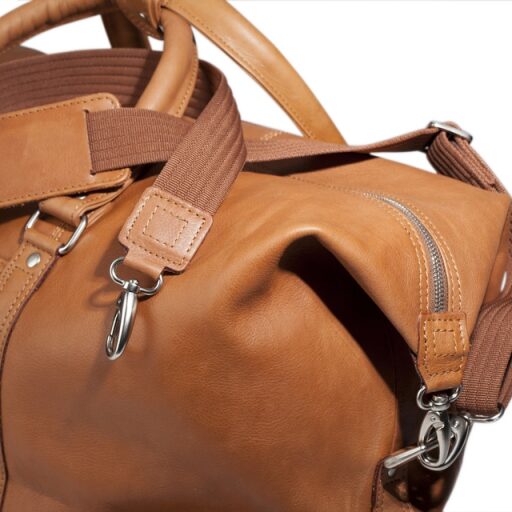 XL cestovní taška z hovězí kůže Jahn-Tasche 697 koňak