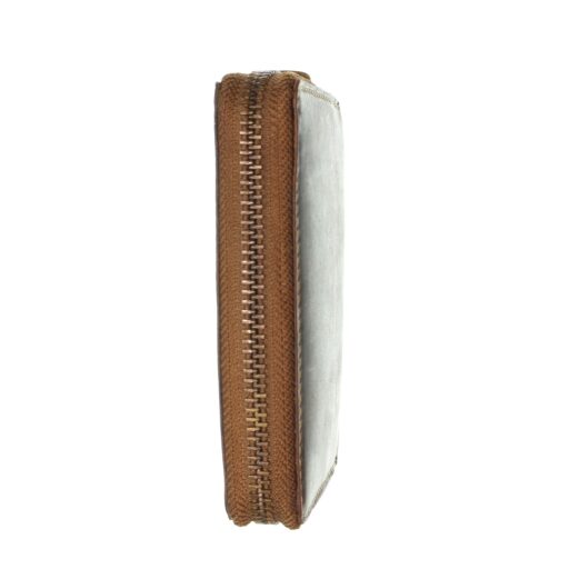 Greenburry Zipová kožená peněženka RFID Alfie 821A-25 hnědá boční náhled