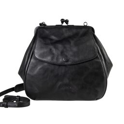 aunts & uncles Kožená kabelka přes rameno Mrs. Cake Pop 40268-0 černá