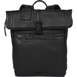 BURKELY Kožený roll top batoh na notebook 14" 1000805.64.10 černý