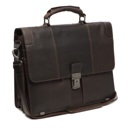 he Chesterfield Brand Kožená aktovka na notebook Stuttgart C40.107101 hnědá - přední strana