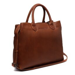 The Chesterfield Brand Dámská kožená business kabelka do ruky i přes rameno Passau C48.129831 koňaková - přední strana