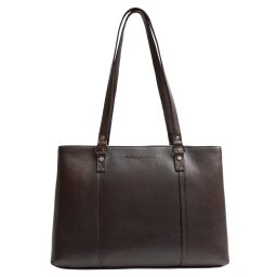 The Chesterfield Brand Kožená shopper kabelka na notebook 14" Alverino C38.022901 hnědá