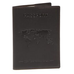 Kožený obal na cestovní pas koňakový The Chesterfield Brand C08.048801 hnědý přední strana