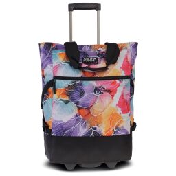 Nákupní taška na kolečkách Punta Wheel 10008-1998 barevná s květy orchidejí
