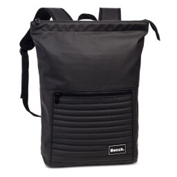 Sportovní batoh na notebook Bench Hydro quilted no-roll-top 64195-0100 černý - přední strana