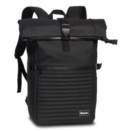 Bench Rolovací batoh na notebook 17″ Hydro quilted roll-top 64188-0100 černý - přední strana