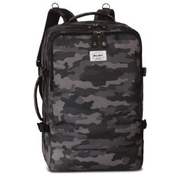 BestWay Příruční zavazadlo - palubní batoh 40252-0159 CABIN PRO PRINTS černo-šedý