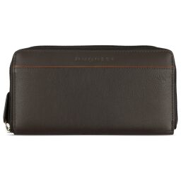Dámská kožená peněženka RFID Bugatti Banda Zip Ladies Long Wallet 49133602 hnědá - přední strana