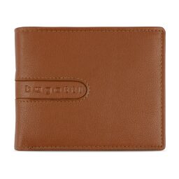 Pánská kožená peněženka RFID Bugatti Bomba Combi Wallet 49135307 koňaková - přední strana