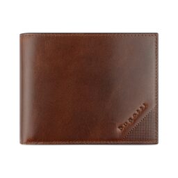 Bugatti Pánská kožená peněženka RFID Nobile Wallet With Flap 49125407 koňaková