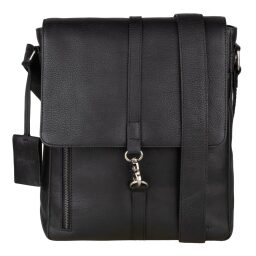 BURKELY Kožená taška messenger Antique Avery 8007918.56.10 černá