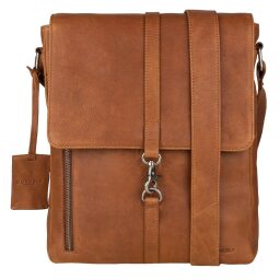 BURKELY Kožená taška messenger Antique Avery 8007918.56.24 koňaková