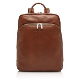 Elegantní kožený batoh na notebook Castelijn & Beerens 609576 koňak