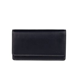 Dámská kožená RFID peněženka harmonika BURKELY PATCHI 3001020.61.30 modrá / multicolor