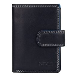 Patchi Kožená mini peněženka RFID 3001022.61.30 modrá / multicolor - přední strana