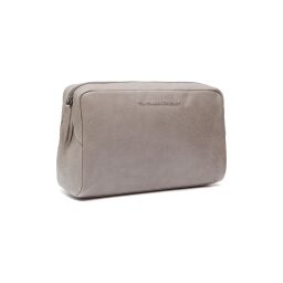 The Chesterfield Brand Kožená kosmetická taška Marina C08.048508 šedá - přední strana