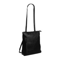 Kožený batoh - shopper kabelka 2 v 1 The Chesterfield Brand Chelsea C58.023900 černá