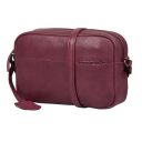 BURKELY Kožená mini crossbody kabelka Natural Norah 1000816.04.45 vínově červená