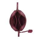 BURKELY Kožená mini crossbody kabelka Natural Norah 1000816.04.45 vínově červená