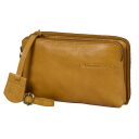 BURKELY Kožená kabelka na mobil / RFID peněženka Natural Norah 1000818.04.63 žlutá boční náhled