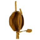 BURKELY Kožená crossbody kabelka na mobil Natural Norah 1000820.04.63 žlutá