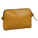 BURKELY Kožená crossbody kabelka na mobil Natural Norah 1000820.04.63 žlutá zadní strana