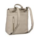 BURKELY Kožený kabelkový batoh Soft Skylar 1000842.85.12 světle šedý