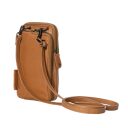 aunts & uncles Kožená taštička na mobil Jamie´s Orchard Prune 20028-1 koňaková