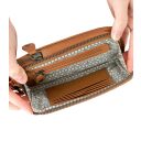 aunts & uncles Kožená taštička na mobil Jamie´s Orchard Prune 20028-1 koňaková