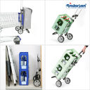 Andersen Nákupní taška na kolečkách SCALA SHOPPER® PLUS IKO 133-133-50 černo-zelená