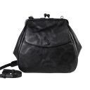 aunts & uncles Kožená kabelka přes rameno Mrs. Cake Pop 40268-0 černá