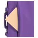 CabinZero Batoh do letadla 40x30x20 Classic 28L 082601 fialový  přední přihrádka