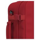 CabinZero Batoh do letadla 40x30x20 Classic 28L 082602 červený detail přezka