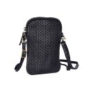 Bellicci Kožená kabelka na smartphone černá EVERLY 42/152 BLK přední strana