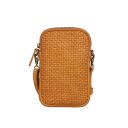 Kožená crossbody kabelka na telefon hořčicová BELLICCI EVERLY 42/152 MUS přední strana