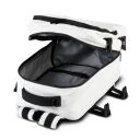 BestWay Palubní batoh do letadla 40x20x25 cm Cabin Pro Storm 40350-2000 bílý vnitřek
