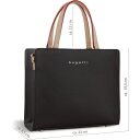 Bugatti kabelka Tote Bag Mini Ella 49664302 tmavě hnědá rozměry