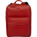 BURKELY Kožený batoh na notebook 15,6" 1000803.64.55 červený
