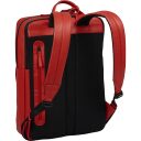 BURKELY Kožený batoh na notebook 15,6" 1000803.64.55 červený polstrovaná záda