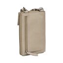 BURKELY Kožená kabelka na mobil Soft Skylar 1000344.85.12 světle šedá
