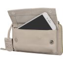 BURKELY Kožená kabelka na mobil / RFID peněženka Soft Skylar 1000341.85.12 světle šedá