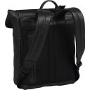 BURKELY Kožený roll top batoh na notebook 14" 1000805.64.10 černý záda