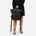BURKELY Kožený roll top batoh na notebook 14" 1000805.64.10 černý žena