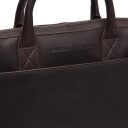 The Chesterfield Brand Kožená taška na notebook 14" Tilbury C40.109701 hnědá logo