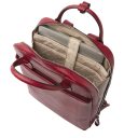 Castelijn & Beerens Dámský kožený batoh na notebook Hanne 459577 červený vnitřní přihrádky