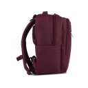 BestWay Cestovní batoh 40x25x20 cm Cabin Pro Ultimate Small 40326-4800 vínově červený boční strana levá